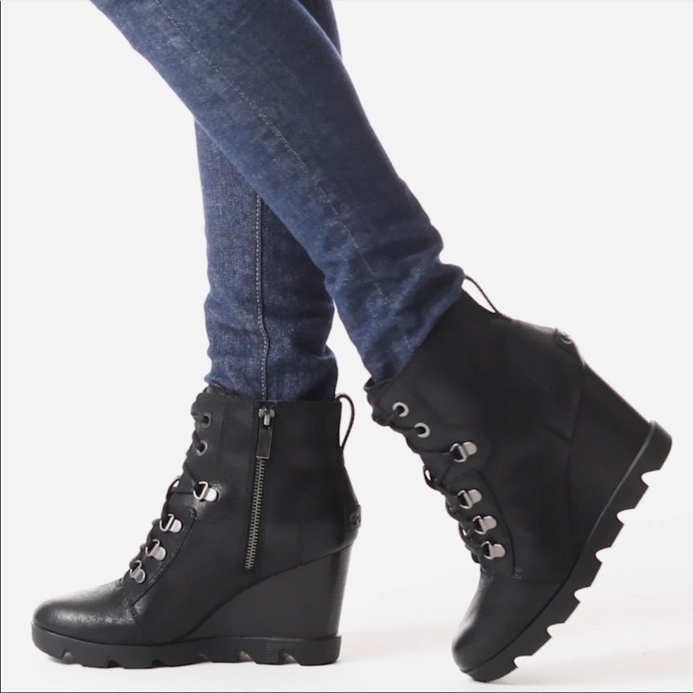 NWT Sorel Joan Uptown Waterproof Leather Ankle Bootie - Picture 8 of 14